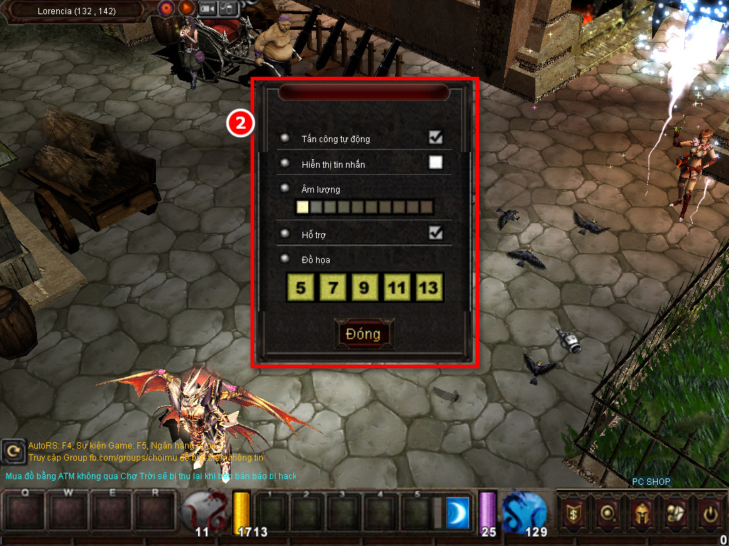 Chức năng chính của Game MU Thiên Bảo